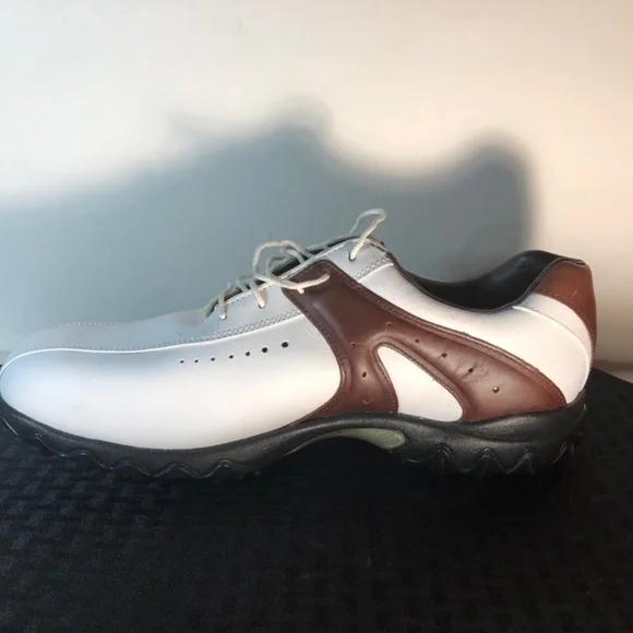 FootJoy Contour Series Mens Sz 11.5 Saddle  Soft Spikes Golf Shoes - Picture 13 of 16